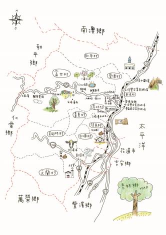 秀林4(彩)手繪地圖