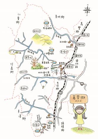萬榮5(彩)手繪地圖