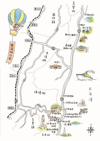 豐濱3(彩)手繪地圖