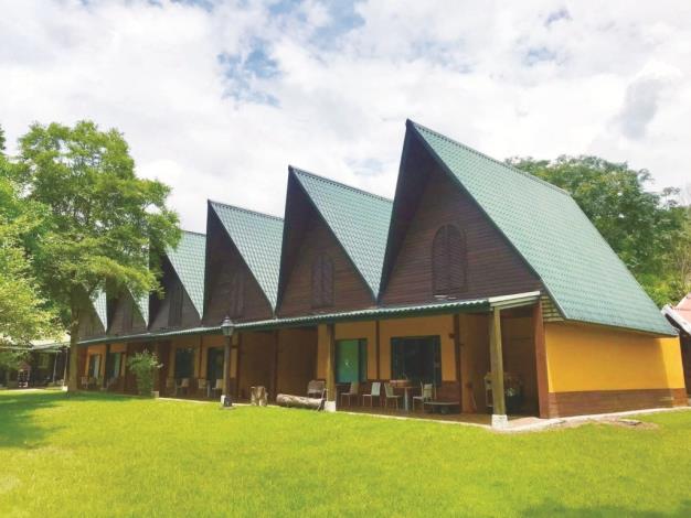 The wooden cottage rooms at Ruisui Hot Spring Hotel are exceptionally comfortable and welcomin