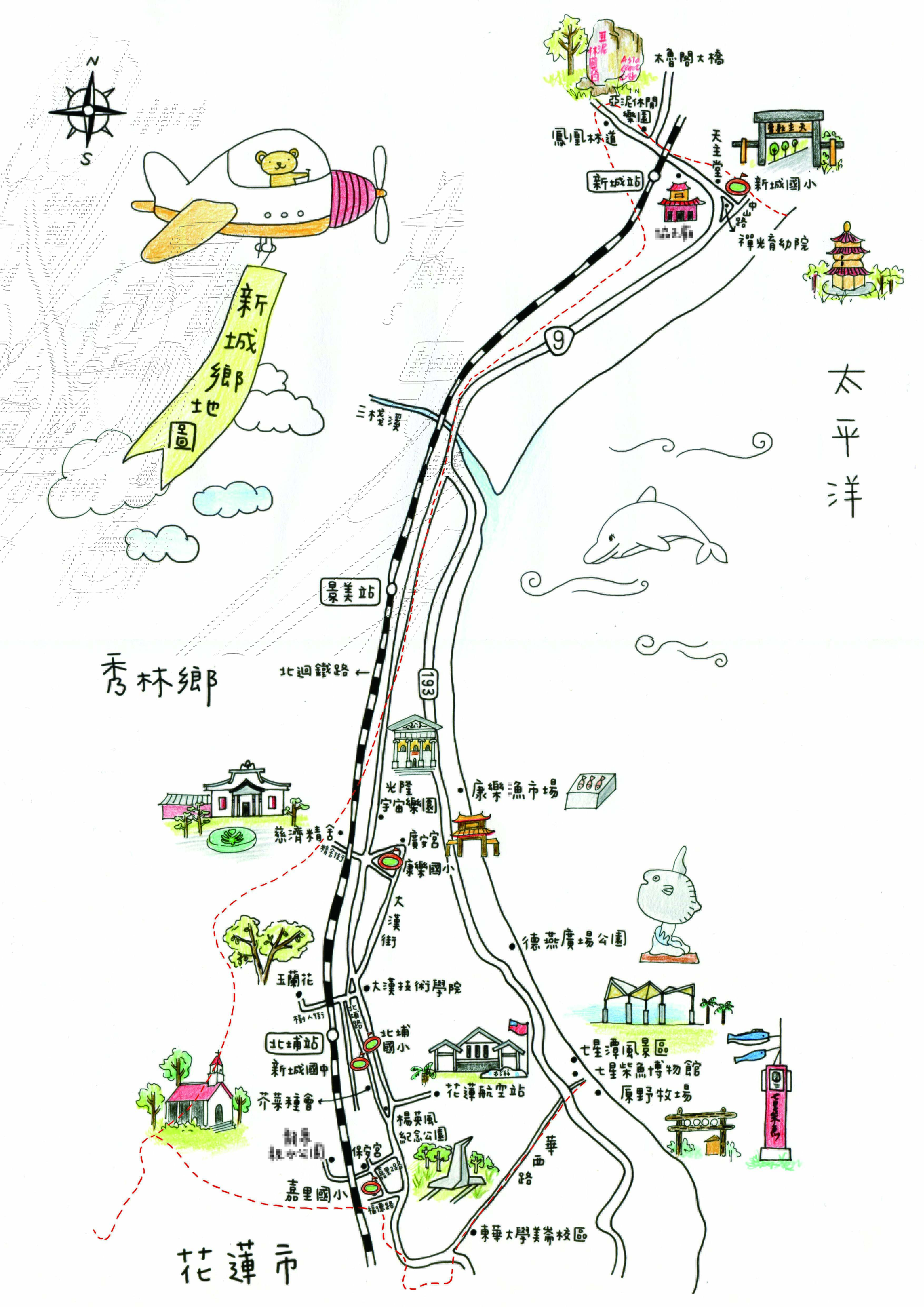 Xincheng Township Map