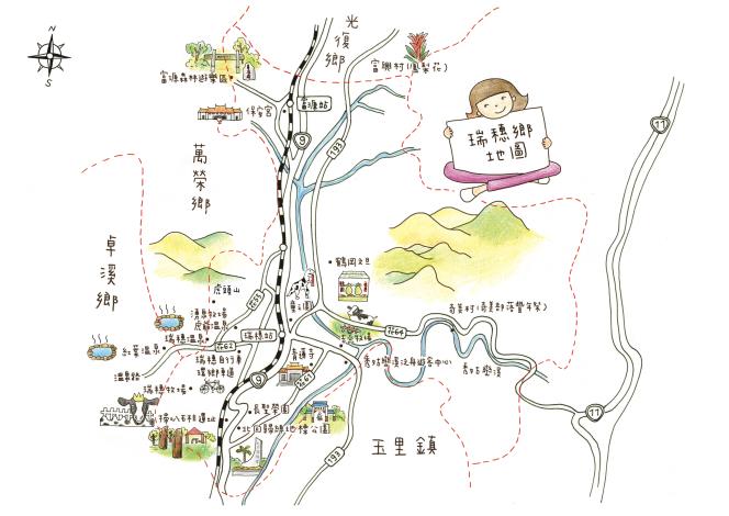 Ruisui Township Map
