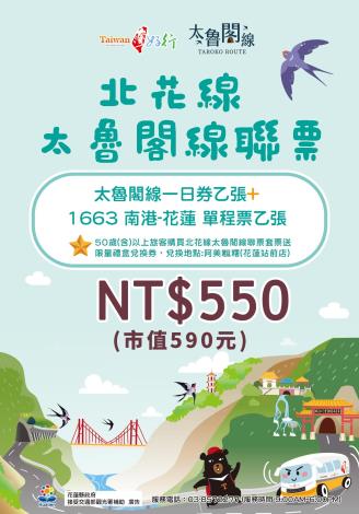 北花線太魯閣線聯票套票(路線型) 更新
