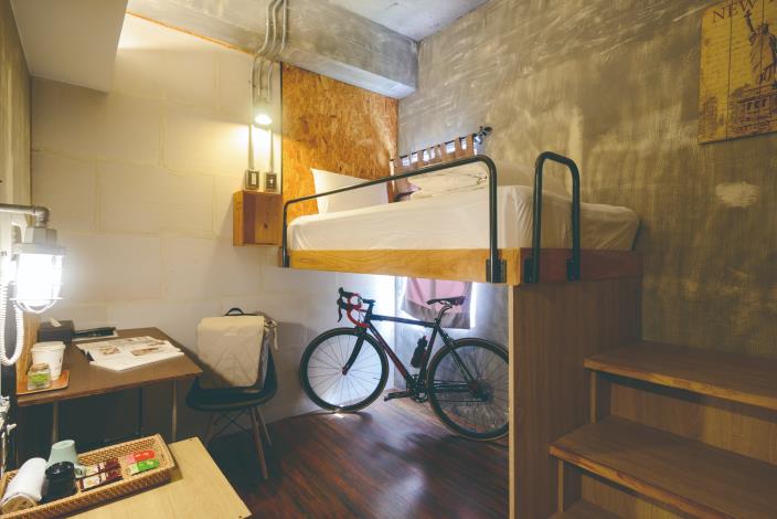 バックパッカー、家族連れ、自転車持ち込み可能な客室など、客室タイプが豊富。